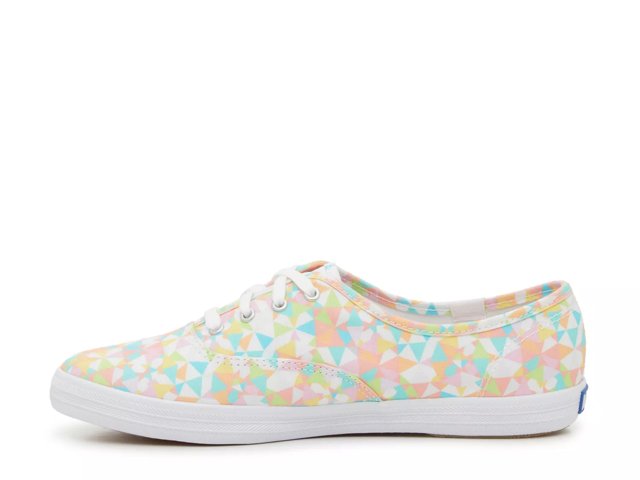 Keds Champion Canvas Lace Up Women s Shoes Kaleidoscope 6.5 B Medium