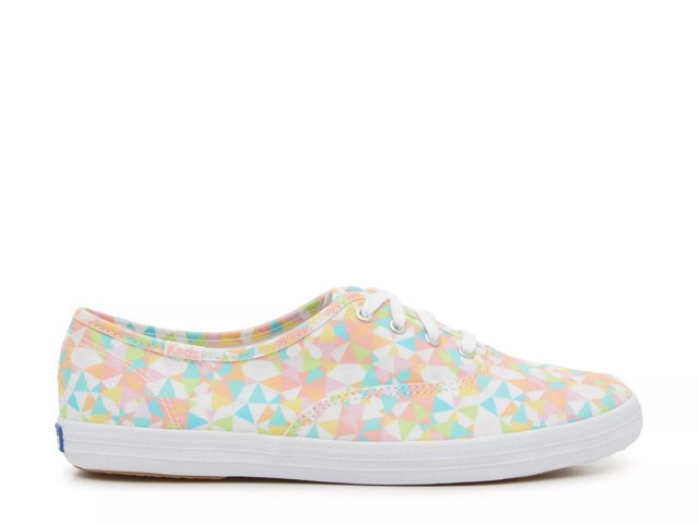 Keds Champion Canvas Lace Up Women s Shoes Kaleidoscope 6.5 B Medium
