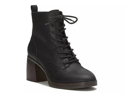 Lucky brand black sales combat boots