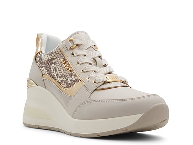 Journee Collection Clara Wedge Sneaker - Free Shipping | DSW