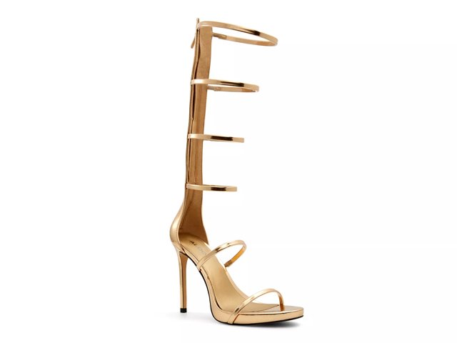 Aldo gold gladiator sandals on sale