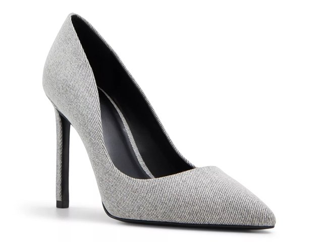 Dsw silver pumps sales