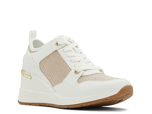 Journee Collection Clara Wedge Sneaker - Free Shipping | DSW
