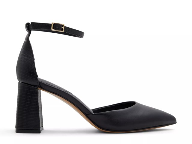 Aldo black block heels shop