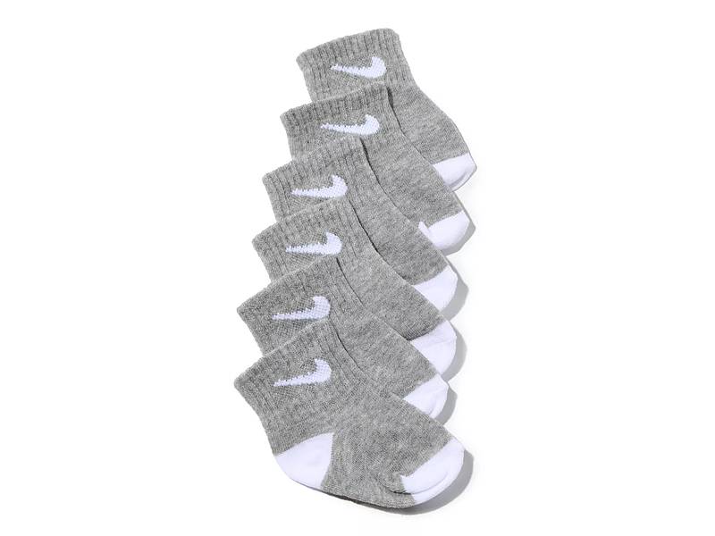 White & Black Nike Everyday Ankle Socks 6 Pack Socks