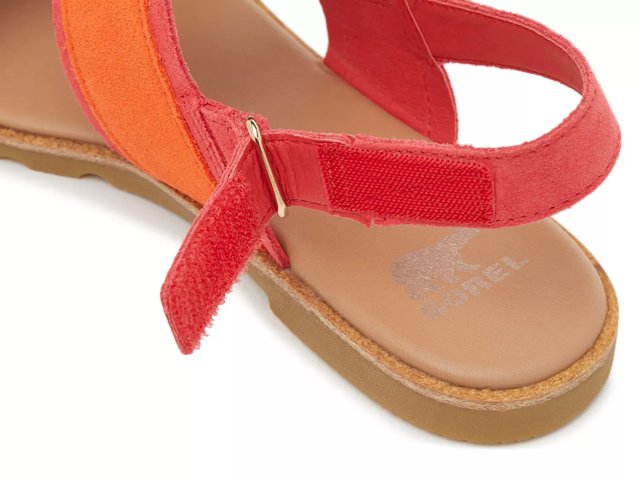 Red sorel sandals store