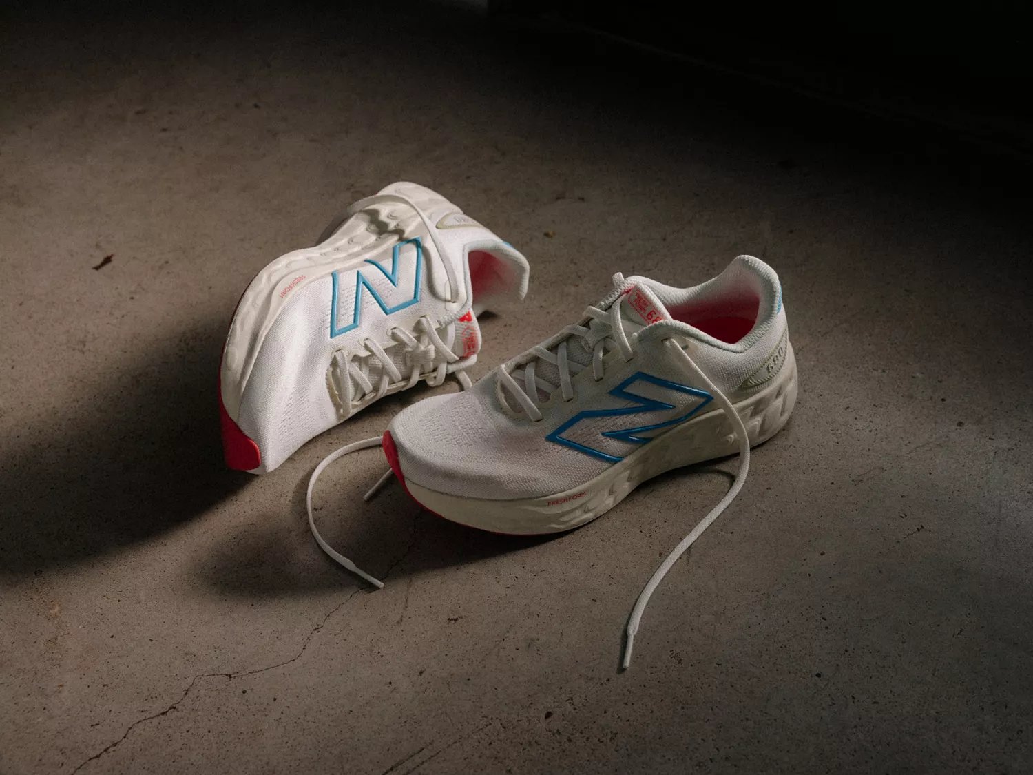 dad white new balance shoes