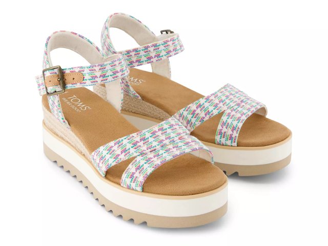 Toms outlet platform sandals