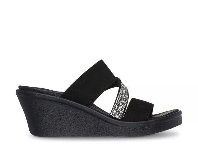 Skechers Cali Rumble On Social Glam Wedge Sandal Free Shipping DSW