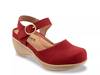 Mabelle Clog Red Nubuck Leather view