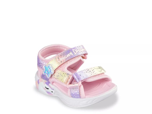 Skechers S Lights Unicorn Dreams Majestic Bliss Light Up Sandal Kids Free Shipping DSW