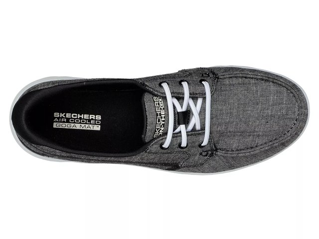 Skechers on the go boat shoes black sales