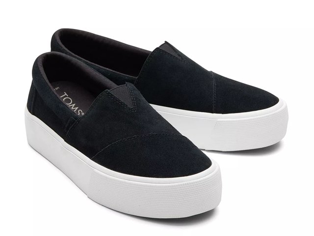 Suede slip new arrivals on platform shoes
