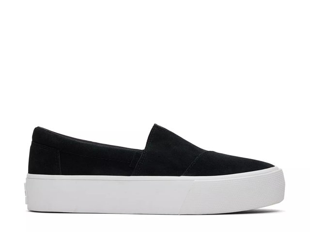 Toms platform alpargata black sales