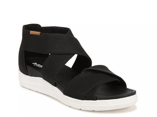Dr scholl's black wedge sandals new arrivals