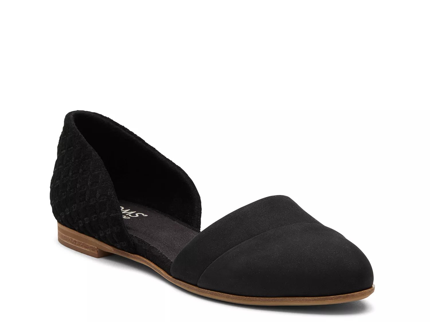 Toms open toe on sale flats