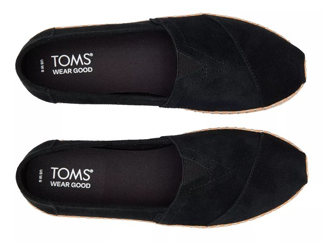 TOMS Alpargata Leather Wrap Slip On