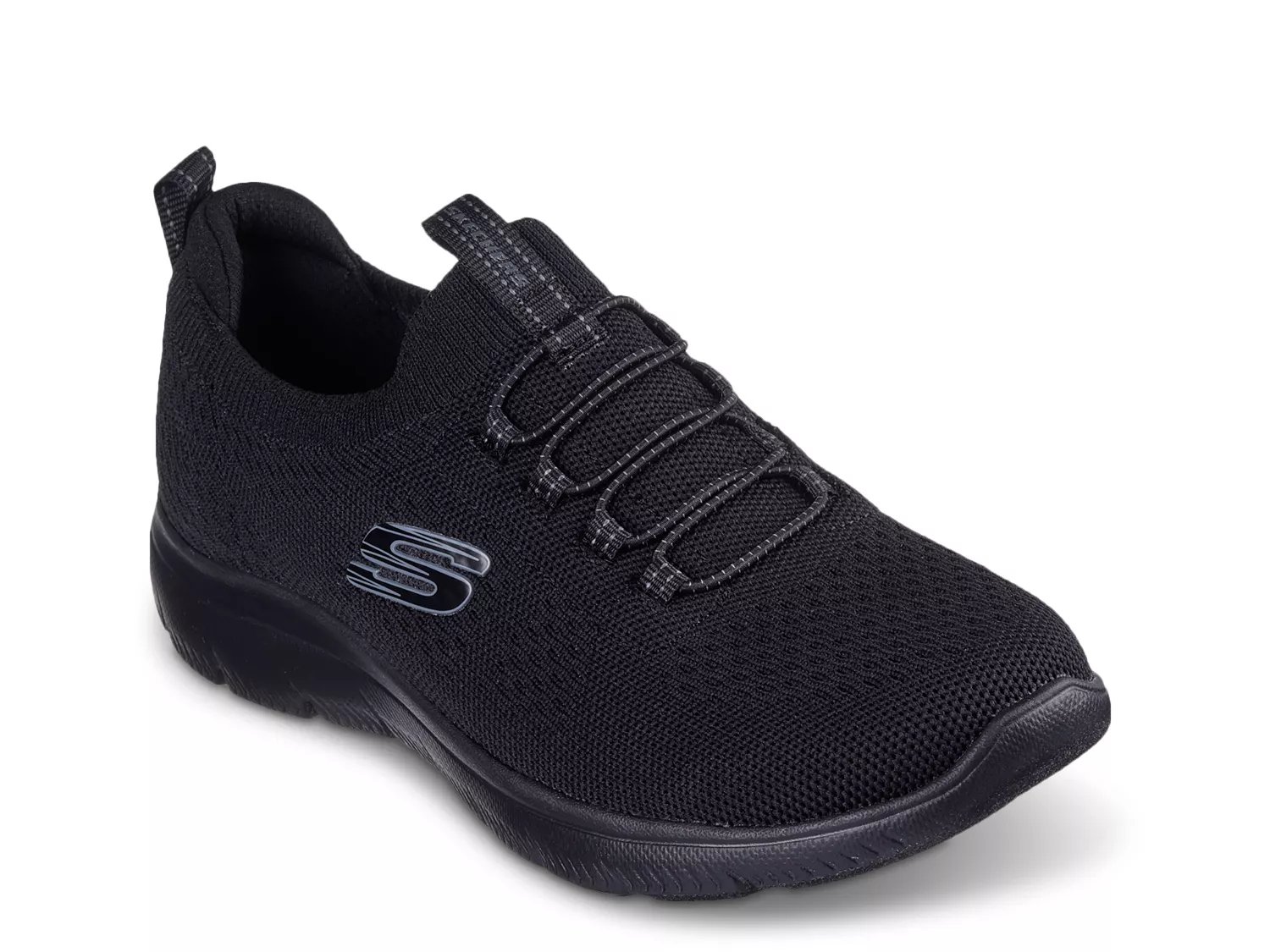 Skechers black cheap women's sneakers