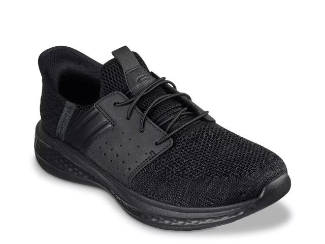 Mens black skechers sneakers hot sale