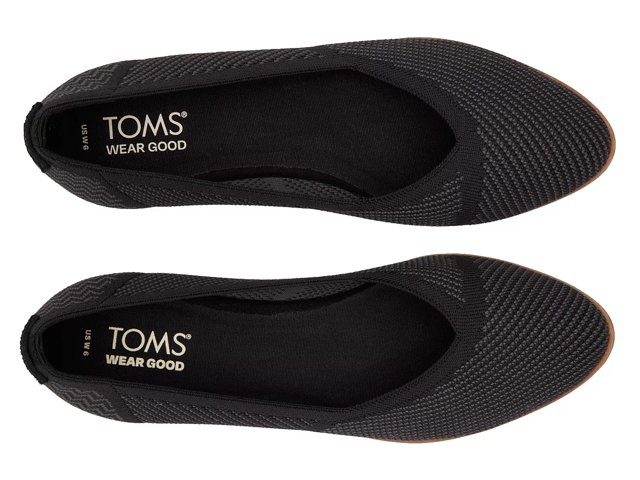 Toms black flats 2025
