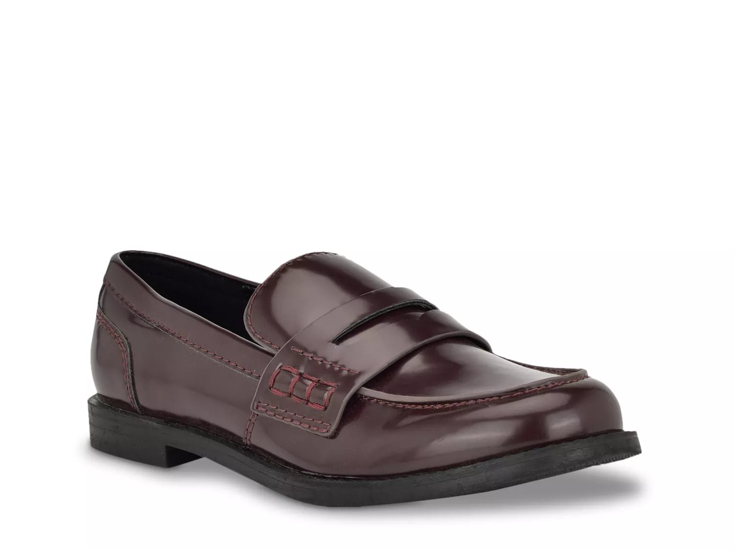 Burgundy penny loafers on sale womens