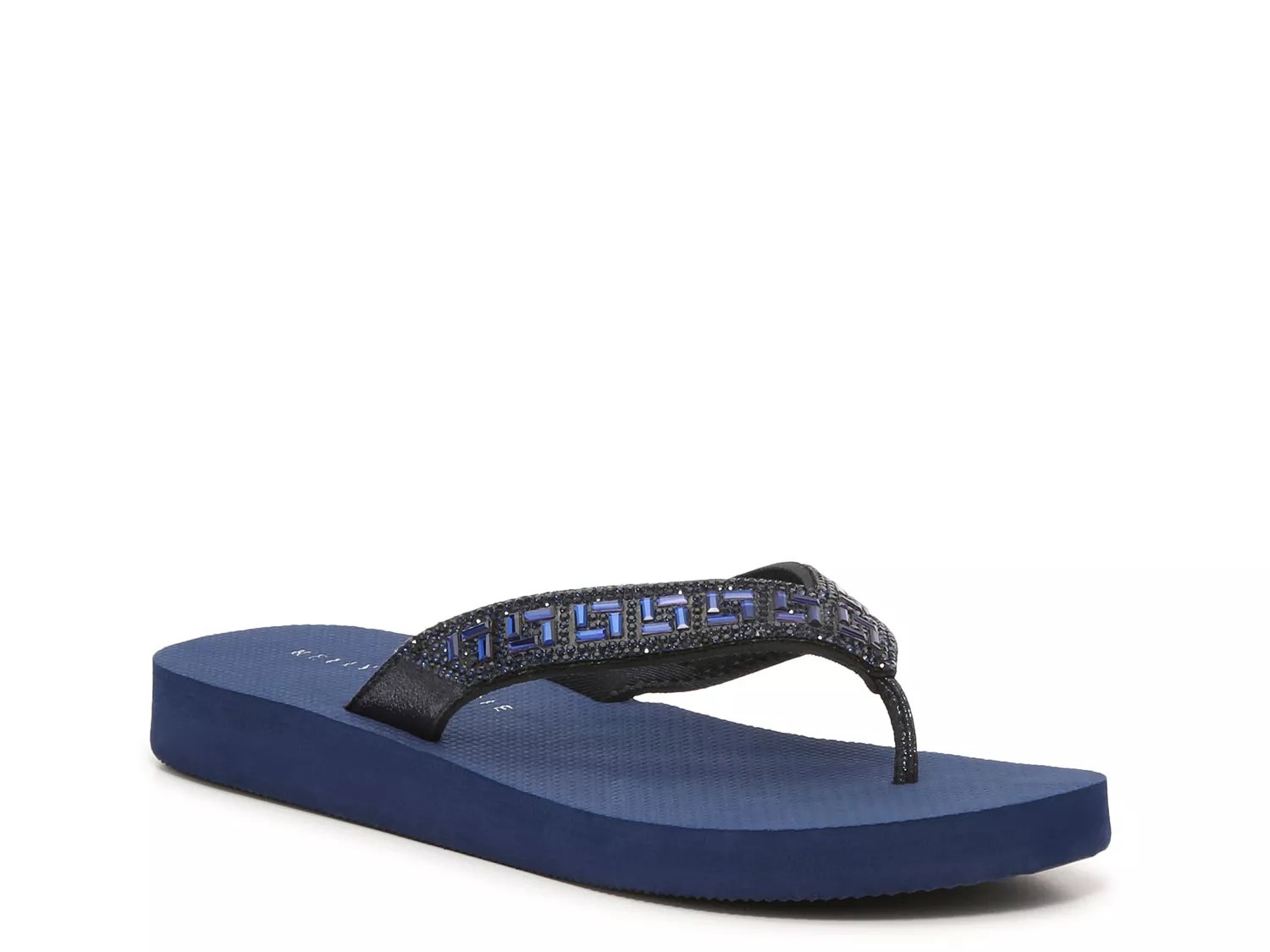 Navy hot sale sandals dsw