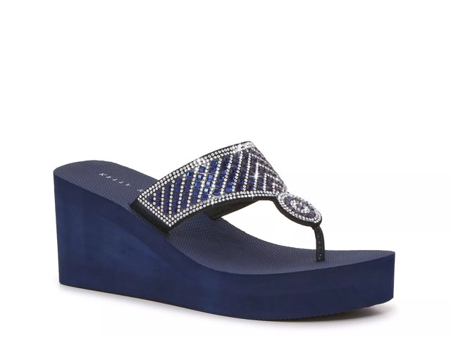 Dsw navy wedge sandals sales