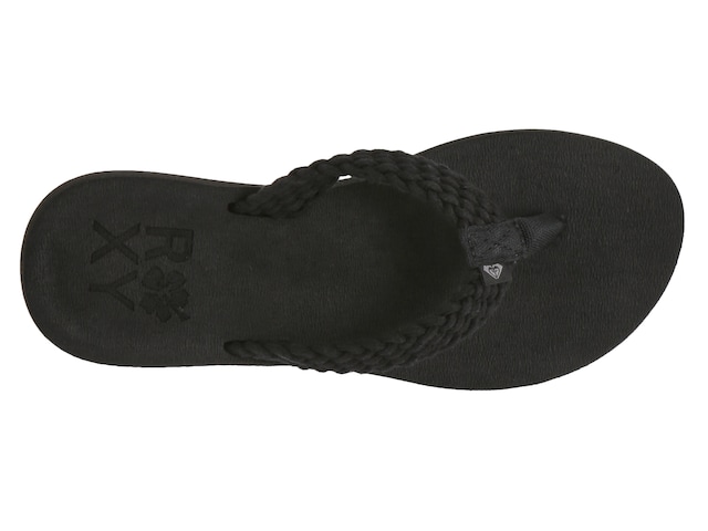 Roxy TIDEPOOL III Sandals Flip Flops Women Size 6 NAT NEW Braided