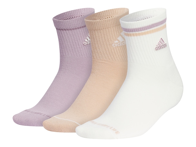 adidas Cushioned Sport 2.0 Women's Quarter Ankle Socks - 3 Pack
