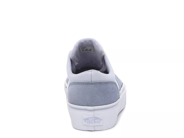 Womens grey platform vans deals