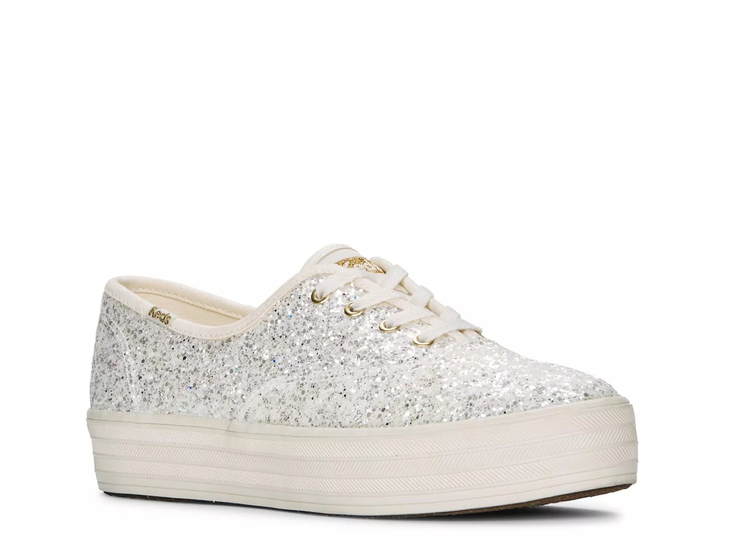 Keds Glitter Platform Sneaker Women s Cream Size 9 Sneakers