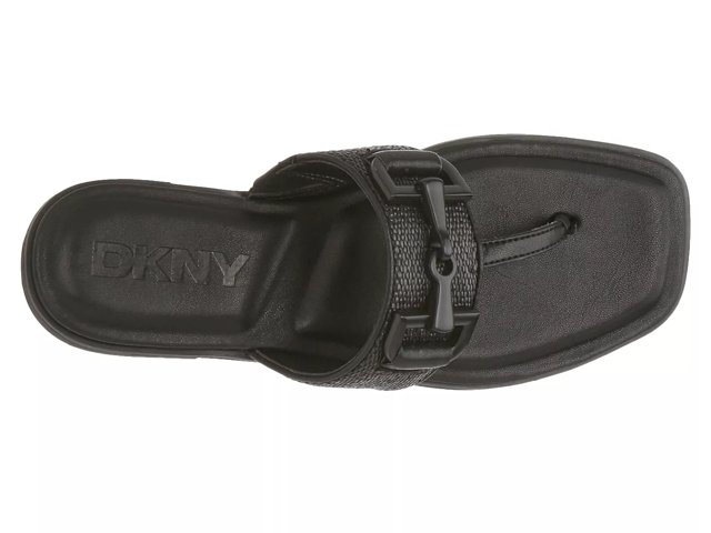 Dkny black sandals clearance