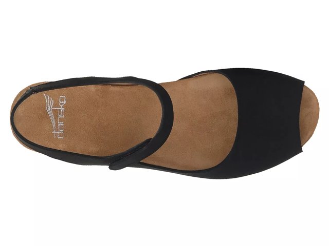 Dansko black wedge sandals new arrivals
