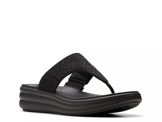 Clarks Drift Way Wedge Sandal Free Shipping DSW