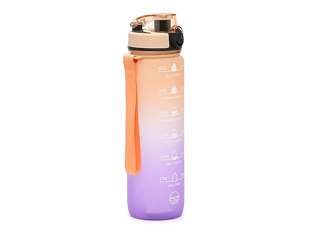 Mayim Skinny Ombre Motivational 32oz. Water Bottle | Women's | Orange/Purple Ombre | Size One Size | Drinkware | Small Accessories