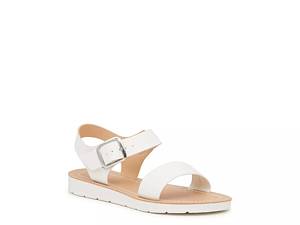 Dsw white clearance sandals flat