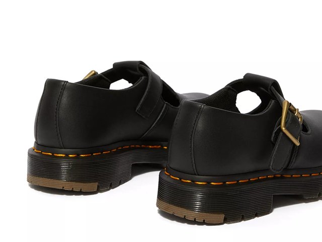 Polley Women's Slip Resistant Mary Jane Shoes in Black