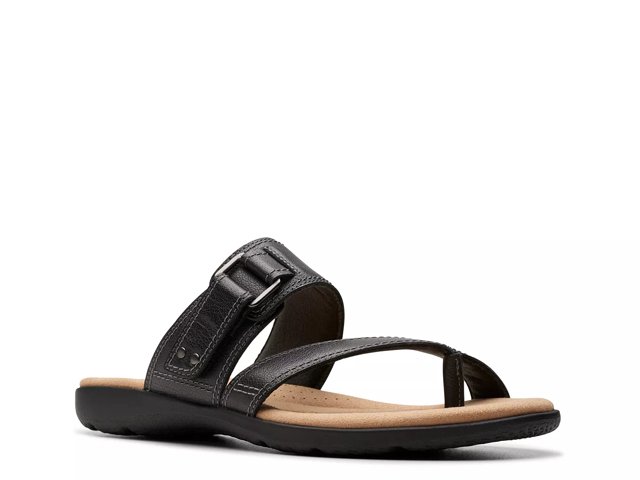 Clarks Elizabelle Way Sandal Women s Black Size 6.5 Sandals