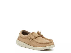 Tan Womens Wendy Chambray Slip On Sneaker, Heydude