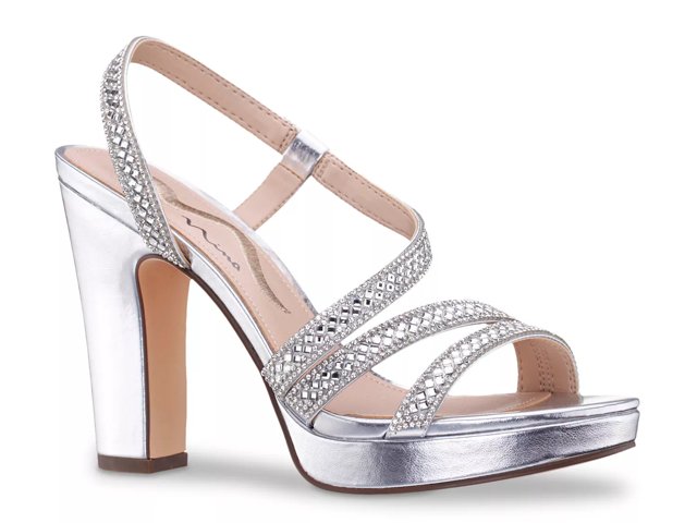 Silver strappy heels dsw on sale