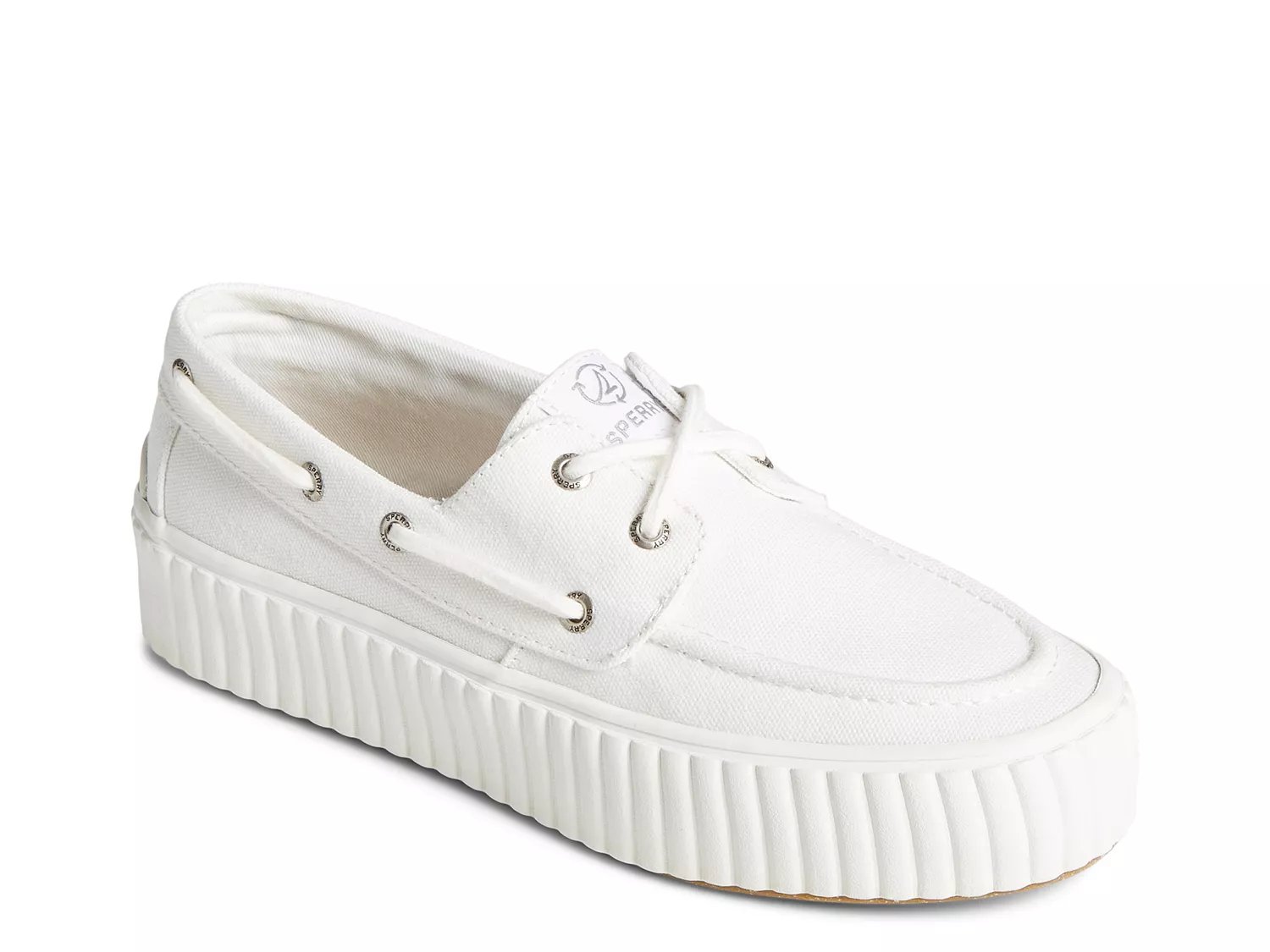 White sperry hot sale boat shoes