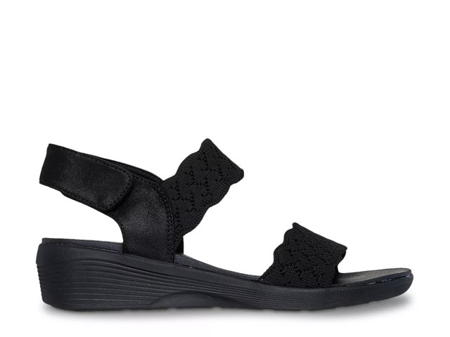 Skechers memory foam wedge sandals on sale