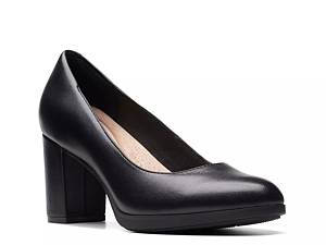 Black block heels dsw sale