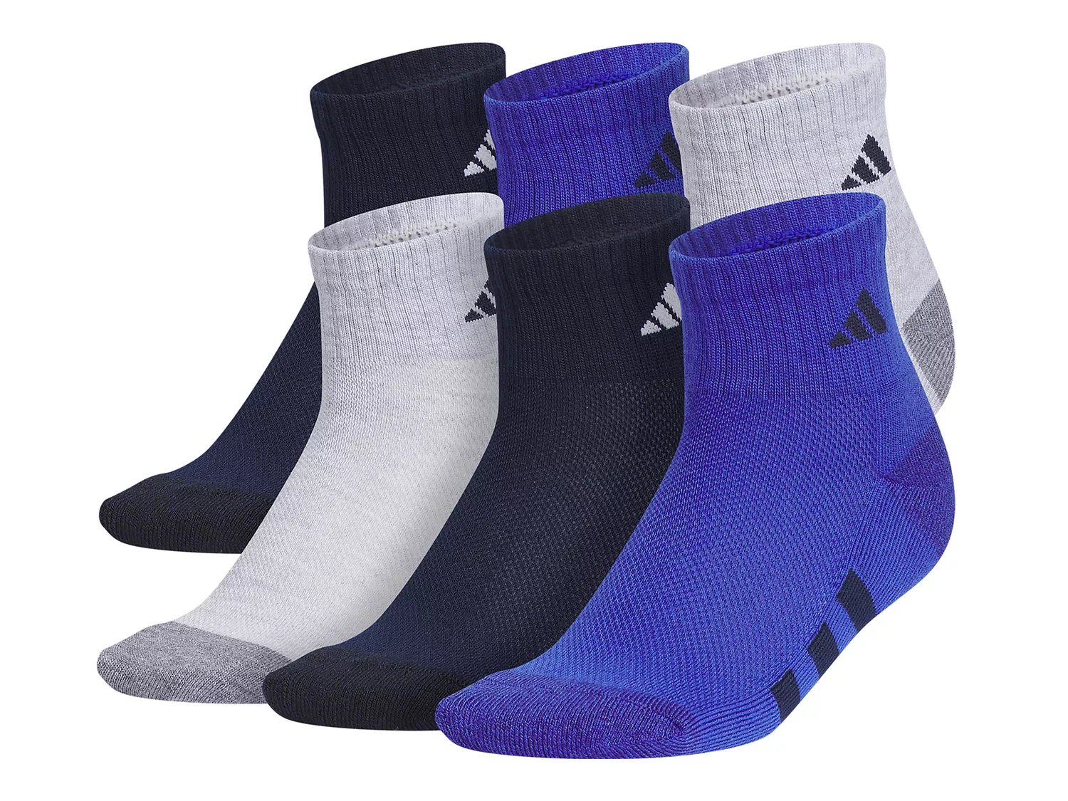 adidas Cushioned Color Quarter Socks 3 Pairs - Blue | Men's Training |  adidas US