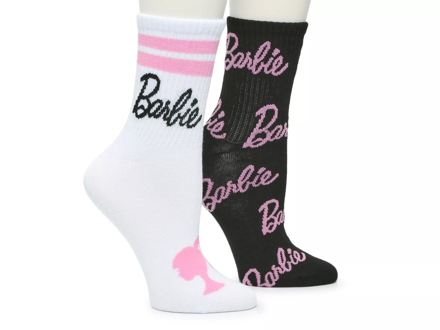 Barbie Women's Crew Socks - 2 Pack
