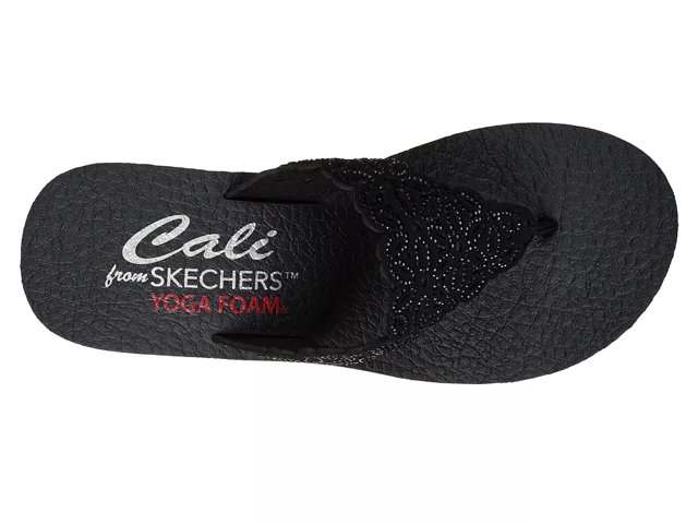 Skechers yoga foam wedge flip flops deals