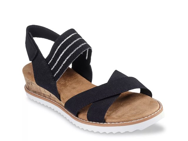 BOBS from Skechers Desert Kiss Shore Enough Wedge Sandal