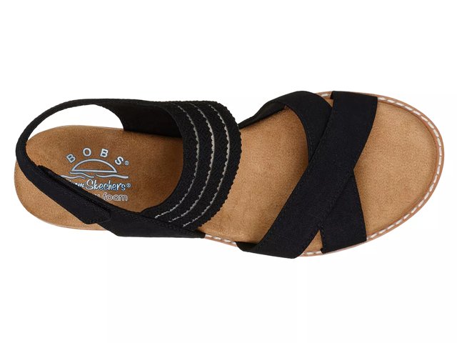 Skechers BOBS from Skechers Desert Kiss Shore Enough Wedge Sandal