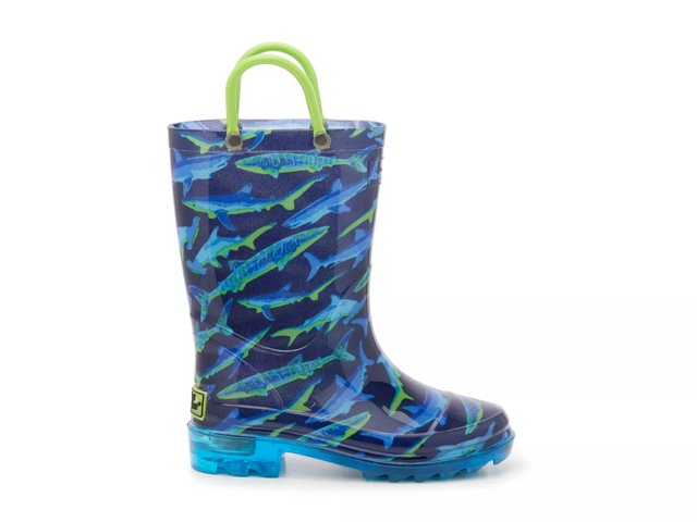 Western Chief Shark Light Up Rain Boot Kids Free Shipping DSW
