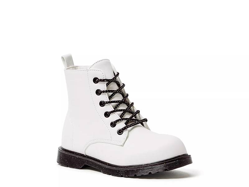 Kids white shop dr martens